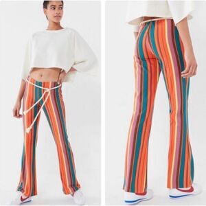 NWT UO Bali Striped Low-Rise Flare Pant